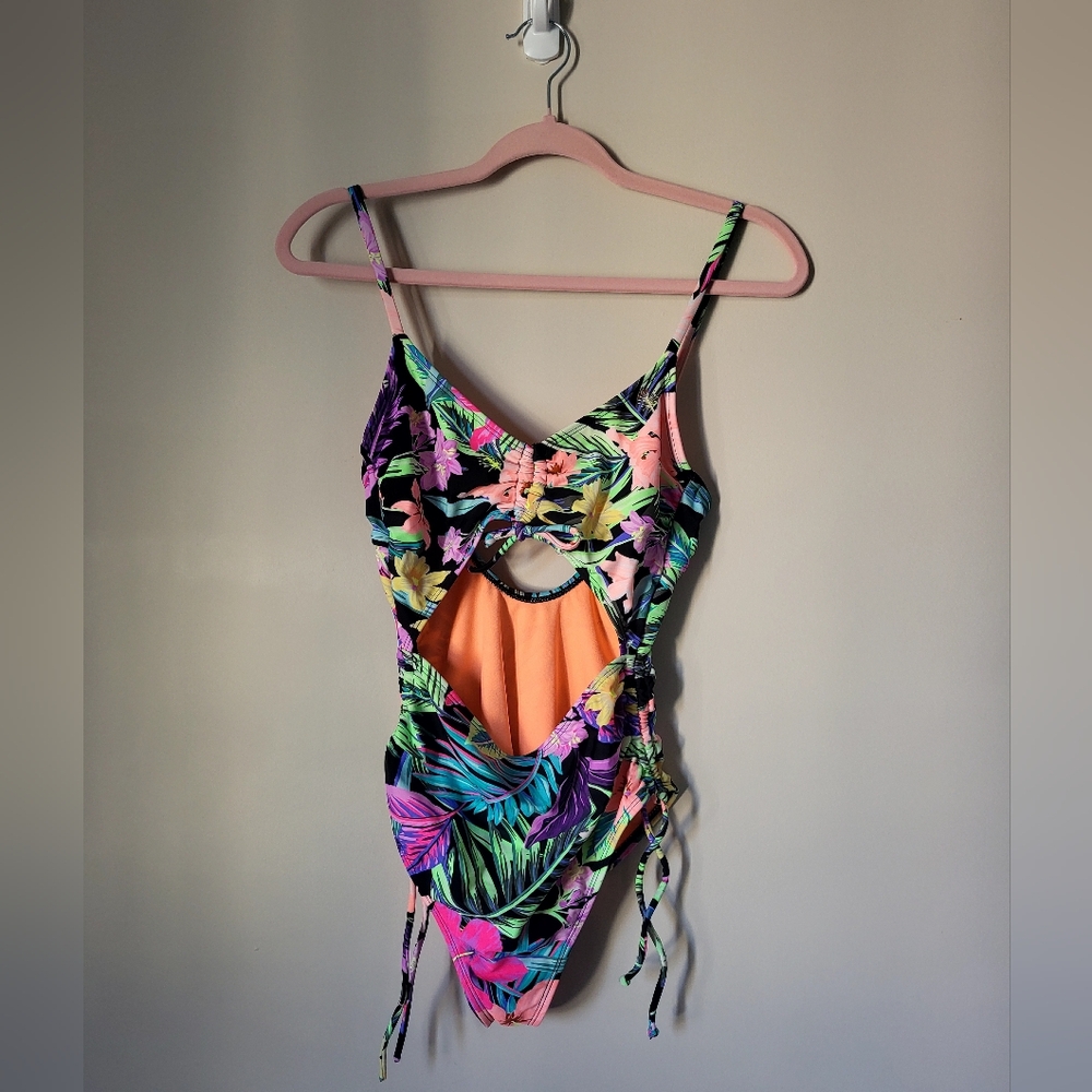 Tropical Cutout Swimsuit